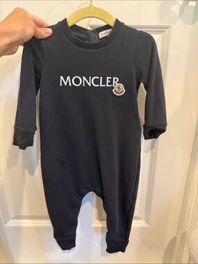 Baby Moncler logo cotton jumper